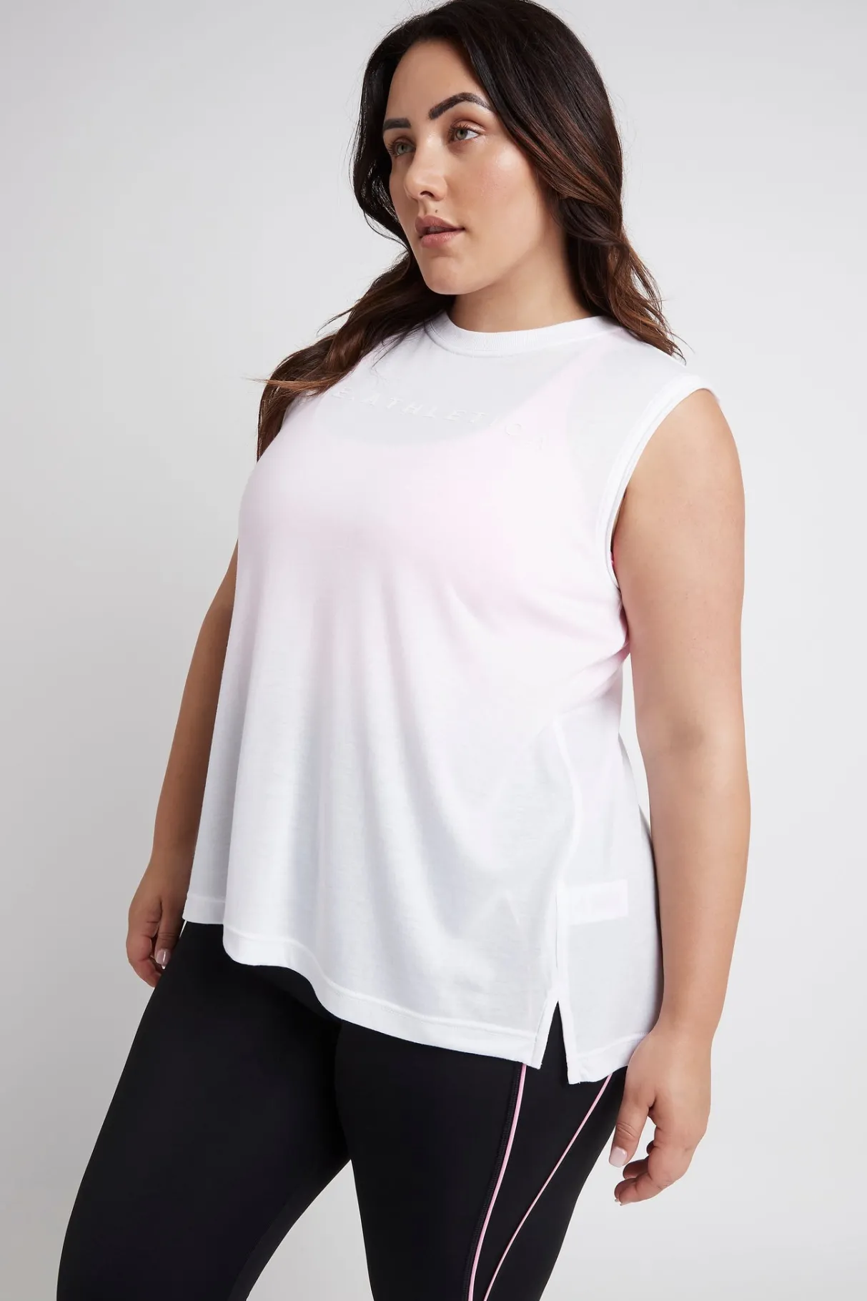 split_back_tank__12.webp Shop Aje ATHLETICA Split Back Tank 111 White/White