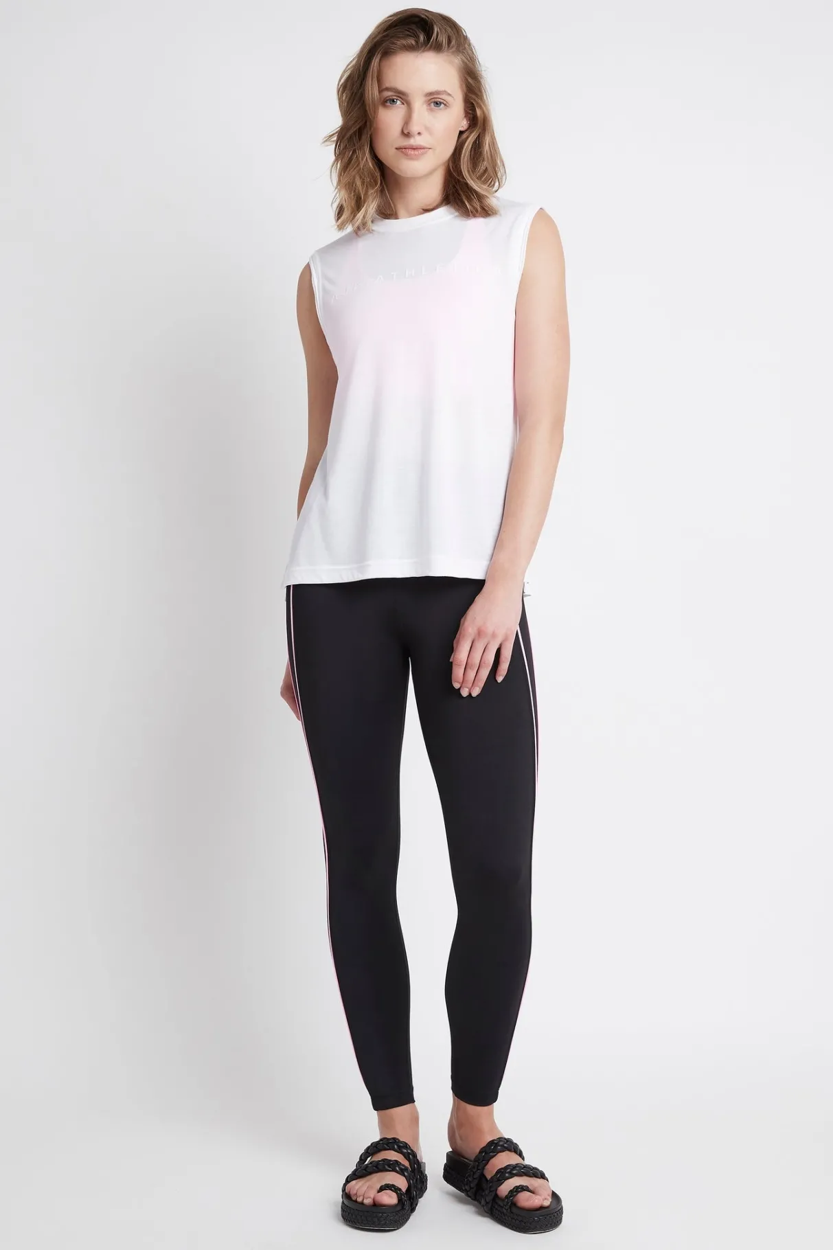 split_back_tank__5.webp Shop Aje ATHLETICA Split Back Tank 111 White/White