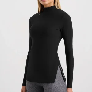 Flash Sale Aje ATHLETICA Split Hem Mock Top 434 Black