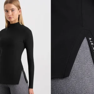 Flash Sale Aje ATHLETICA Split Hem Mock Top 434 Black