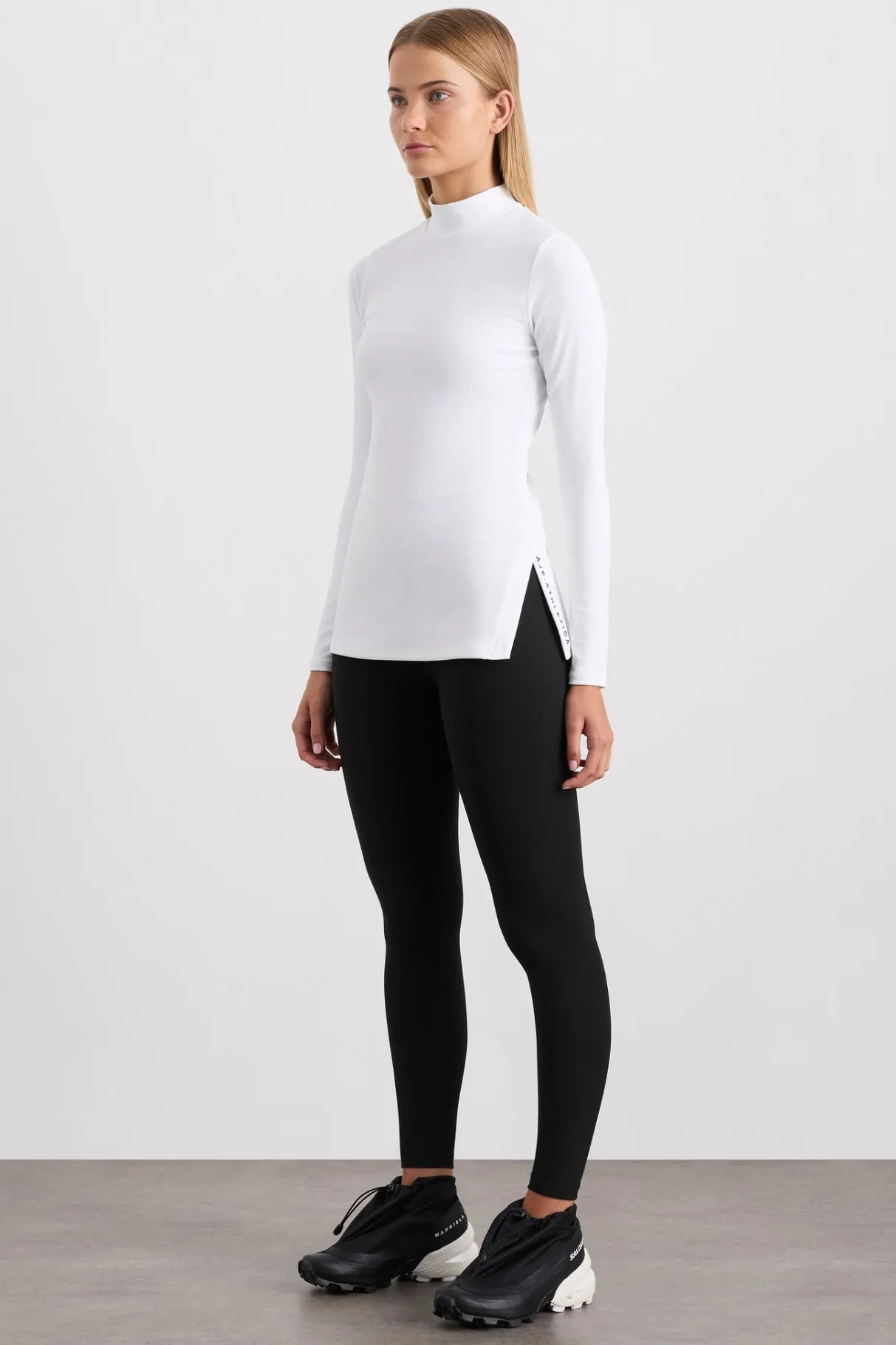 split_hem_mock_top__2.webp New Aje ATHLETICA Split Hem Mock Top 434 White