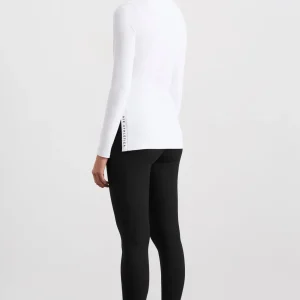 New Aje ATHLETICA Split Hem Mock Top 434 White