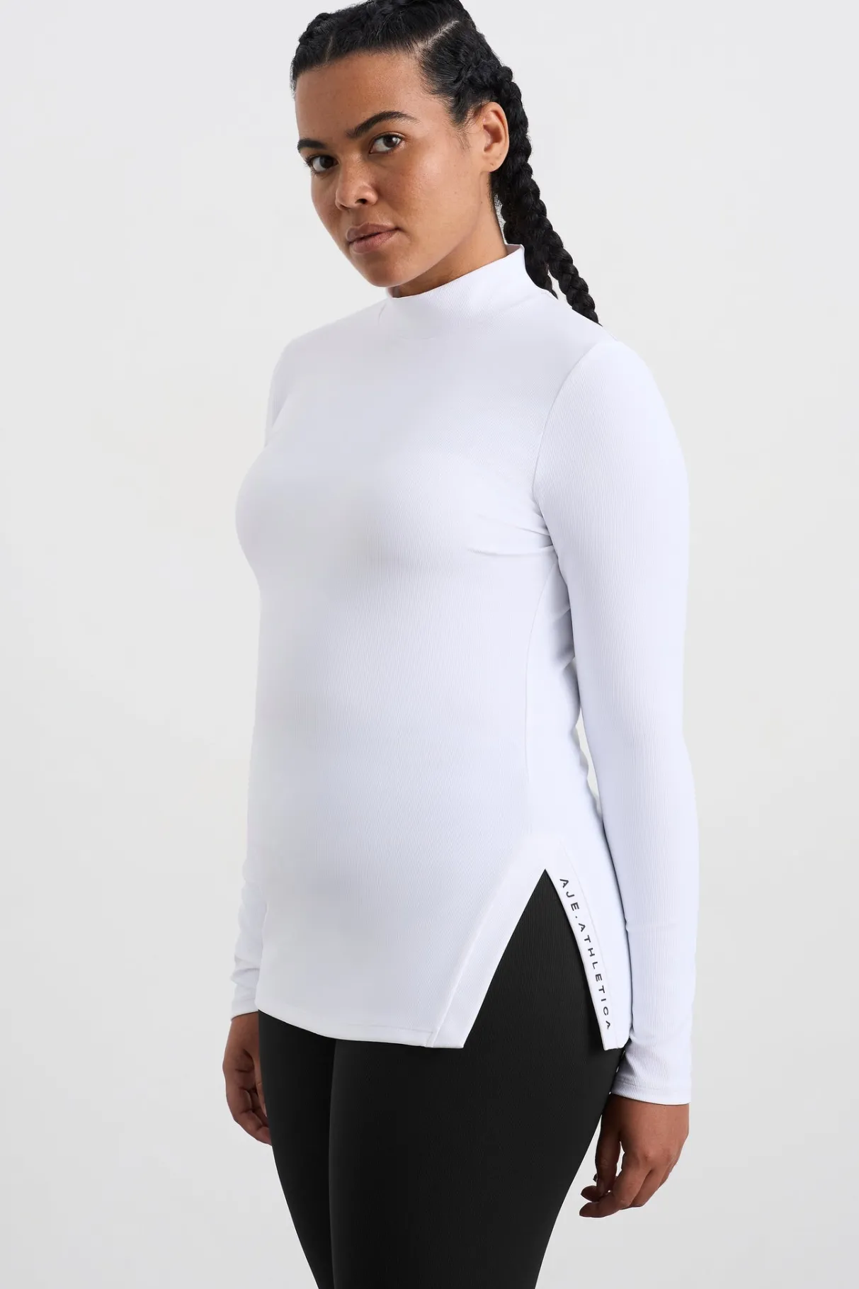 split_hem_mock_top__5.webp New Aje ATHLETICA Split Hem Mock Top 434 White