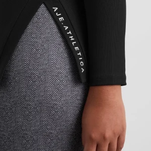 Flash Sale Aje ATHLETICA Split Hem Mock Top 434 Black