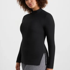 Flash Sale Aje ATHLETICA Split Hem Mock Top 434 Black