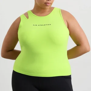 Outlet Aje ATHLETICA Split Strap Tank 147 Lime Green