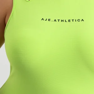 Outlet Aje ATHLETICA Split Strap Tank 147 Lime Green
