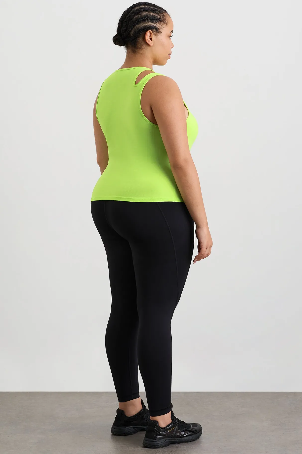 split_strap_tank__15.webp Outlet Aje ATHLETICA Split Strap Tank 147 Lime Green