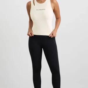 New Aje ATHLETICA Split Strap Tank 147 Limestone Beige