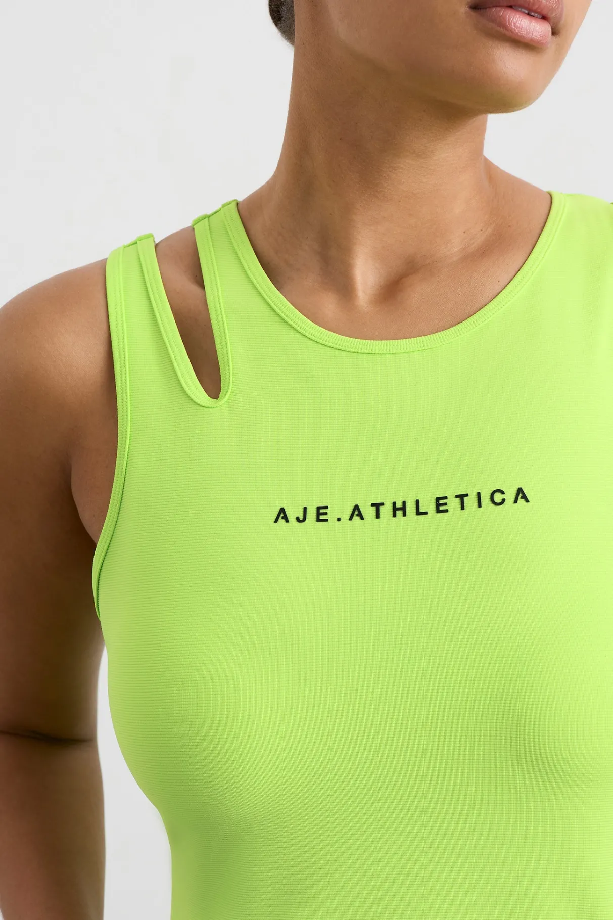 split_strap_tank__8.webp Outlet Aje ATHLETICA Split Strap Tank 147 Lime Green