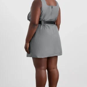 Fashion Aje ATHLETICA Spray Bubble Hem Dress 818 Slate Surge