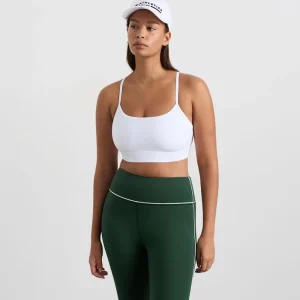 Shop Aje ATHLETICA Square Neck Sports Bra 307 White