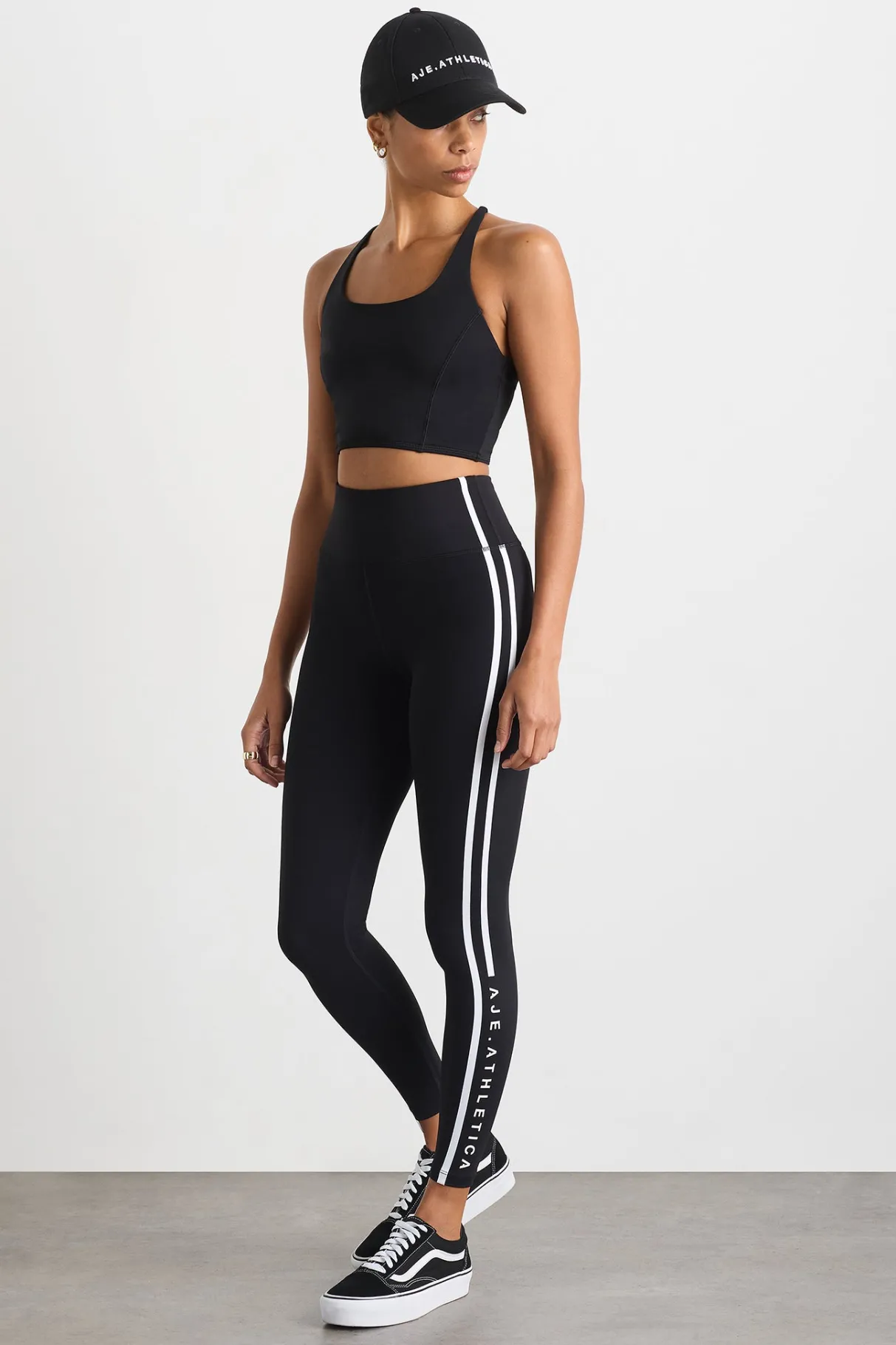 stripe_full_length_legging__0.webp Outlet Aje ATHLETICA Stripe Full Length Legging 232 Black/White