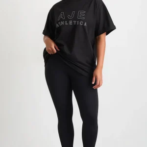Outlet Aje ATHLETICA Stripe Full Length Legging 232 Black/White