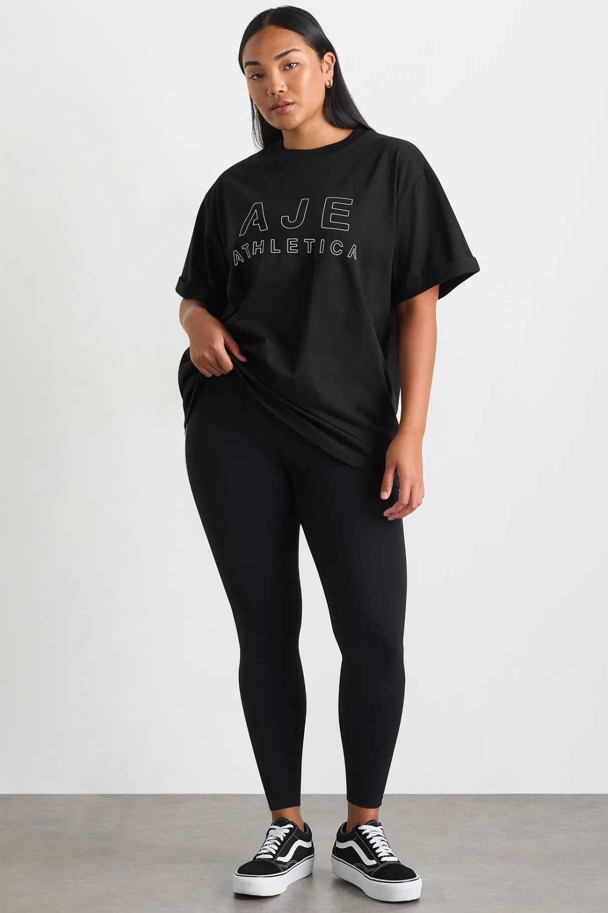 stripe_full_length_legging__11.webp Outlet Aje ATHLETICA Stripe Full Length Legging 232 Black/White