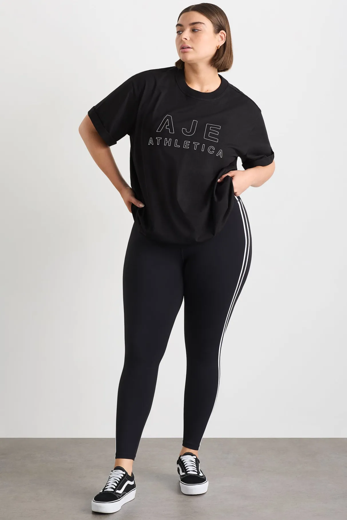 stripe_full_length_legging__12.webp Outlet Aje ATHLETICA Stripe Full Length Legging 232 Black/White