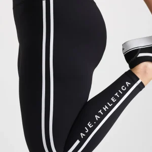 Outlet Aje ATHLETICA Stripe Full Length Legging 232 Black/White