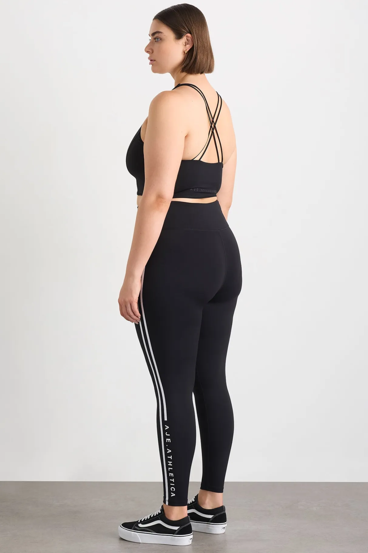 stripe_full_length_legging__15.webp Outlet Aje ATHLETICA Stripe Full Length Legging 232 Black/White