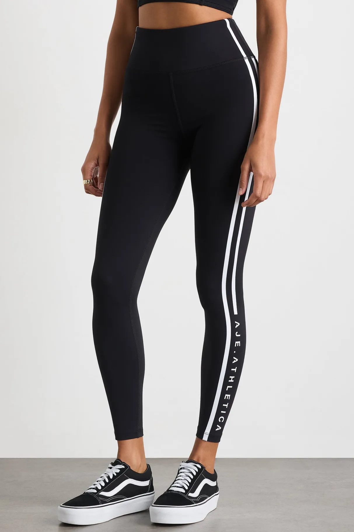stripe_full_length_legging__2.webp Outlet Aje ATHLETICA Stripe Full Length Legging 232 Black/White