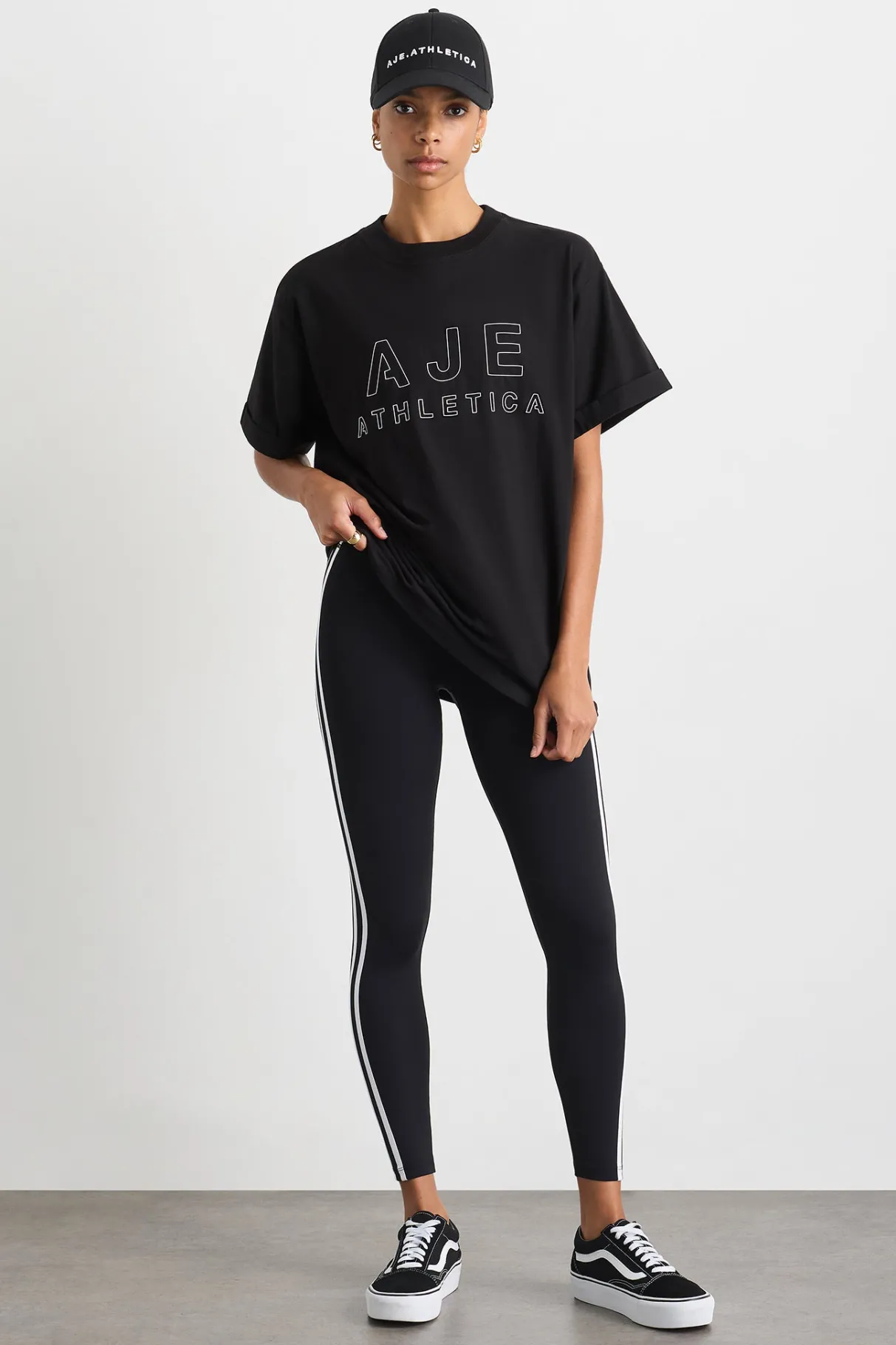stripe_full_length_legging__5.webp Outlet Aje ATHLETICA Stripe Full Length Legging 232 Black/White
