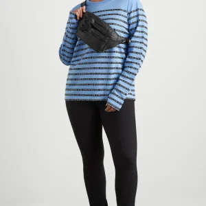 Best Sale Aje ATHLETICA Stripe Logo Long Sleeve T-Shirt 127 Cerulean Blue/Stripe