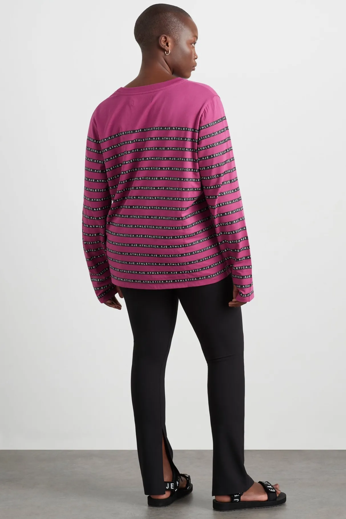 stripe_logo_long_sleeve_tshirt__8.webp New Aje ATHLETICA Stripe Logo Long Sleeve T-Shirt 127 Berry Stripe