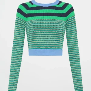 Flash Sale Aje ATHLETICA Striped Knit Jumper 423 Mint Green/Multi