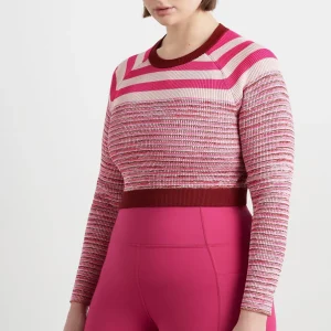 Sale Aje ATHLETICA Striped Knit Jumper 423 Berry/Multi