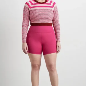 Sale Aje ATHLETICA Striped Knit Jumper 423 Berry/Multi