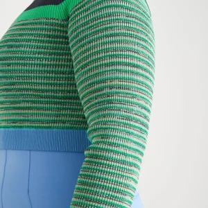 Flash Sale Aje ATHLETICA Striped Knit Jumper 423 Mint Green/Multi