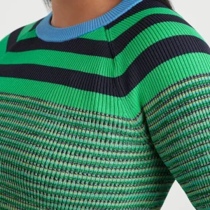 Flash Sale Aje ATHLETICA Striped Knit Jumper 423 Mint Green/Multi