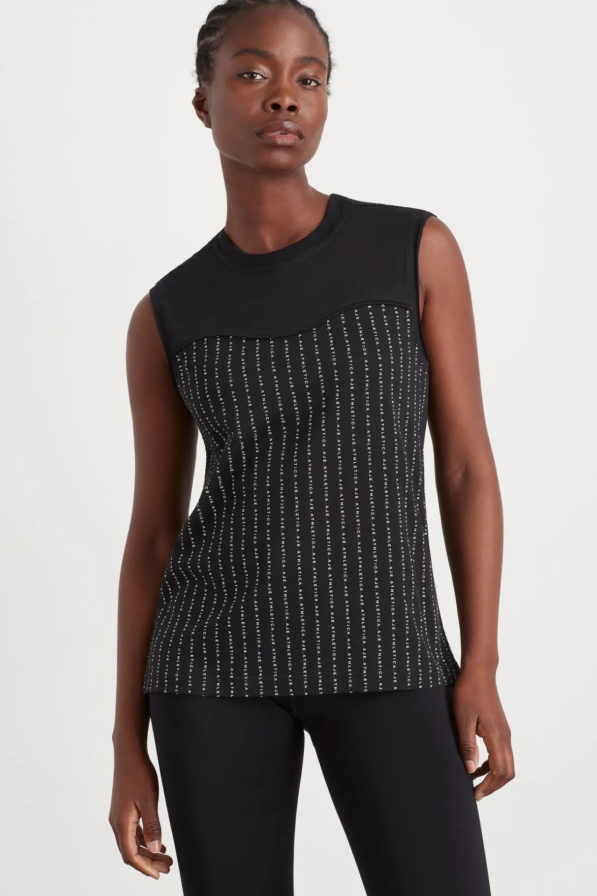 sweetheart_logo_tank__4.webp Best Sale Aje ATHLETICA Sweetheart Logo Tank 101 Black/White