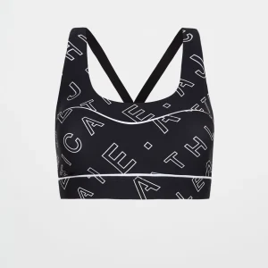 Outlet Aje ATHLETICA Sweetheart Piping Bra 330 Black Fineline Logo