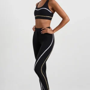 Best Sale Aje ATHLETICA Taped Drawcord 7/8 Legging 238 Black/Multi