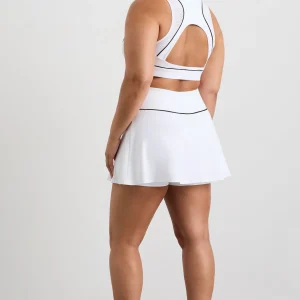 Fashion Aje ATHLETICA Tennis Skirt 637 White/Black Logo
