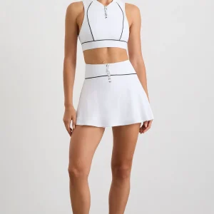 Fashion Aje ATHLETICA Tennis Skirt 637 White/Black Logo