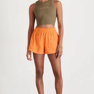 Clearance Aje ATHLETICA Terry Everyday Short 613 Soft Apricot