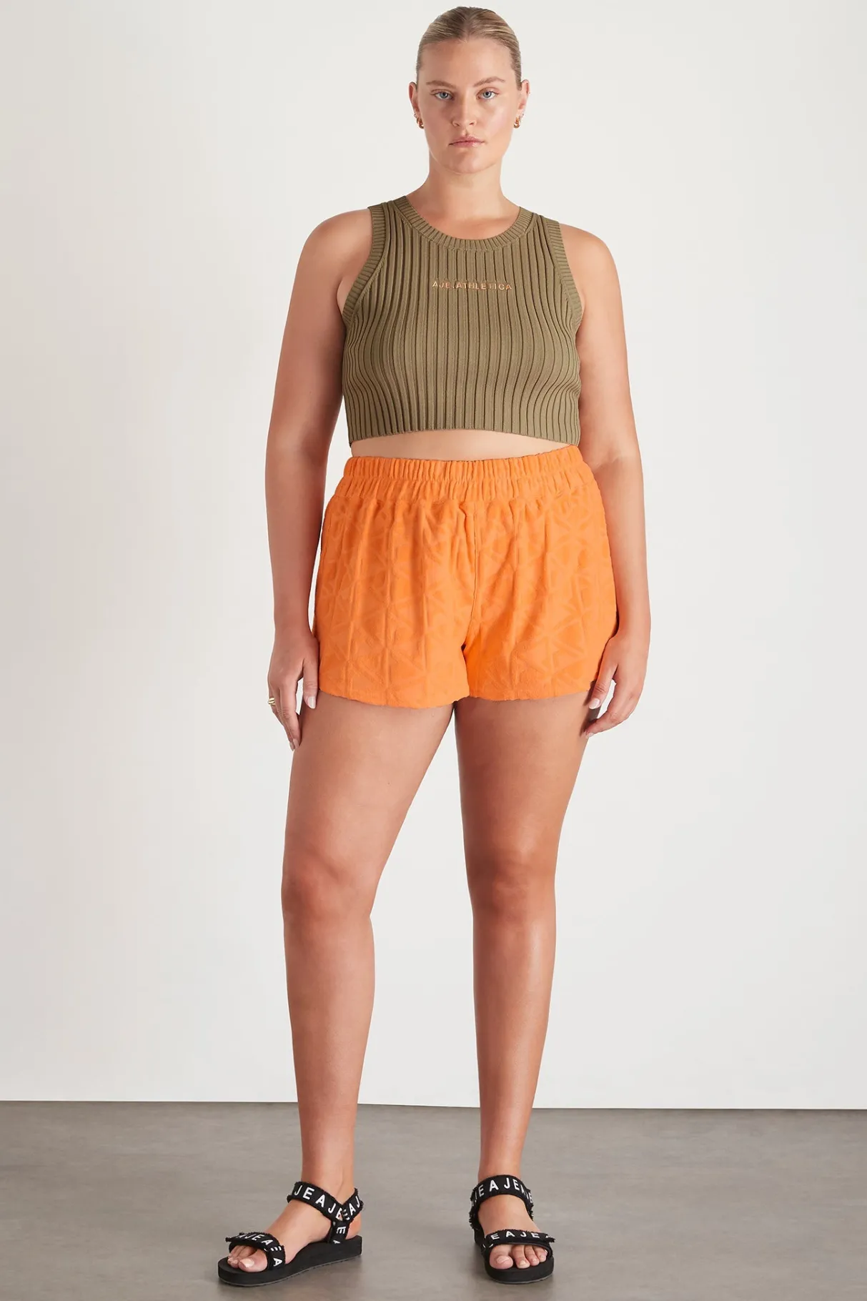 terry_everyday_short__14-1.webp Clearance Aje ATHLETICA Terry Everyday Short 613 Soft Apricot