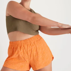 Clearance Aje ATHLETICA Terry Everyday Short 613 Soft Apricot
