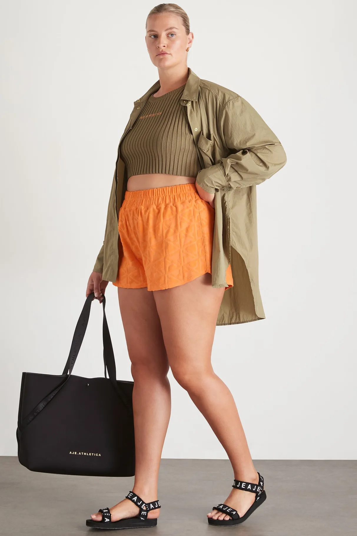 terry_everyday_short__18.webp Clearance Aje ATHLETICA Terry Everyday Short 613 Soft Apricot