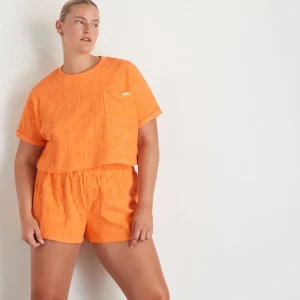 Clearance Aje ATHLETICA Terry Everyday Short 613 Soft Apricot