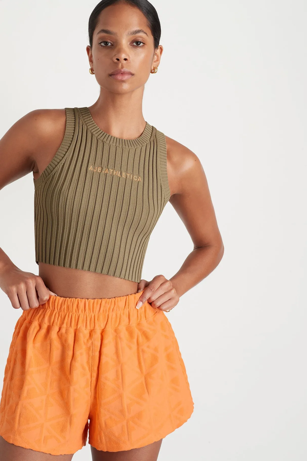 terry_everyday_short__4-1.webp Clearance Aje ATHLETICA Terry Everyday Short 613 Soft Apricot