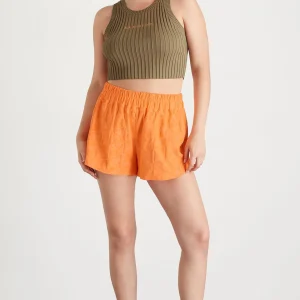 Clearance Aje ATHLETICA Terry Everyday Short 613 Soft Apricot
