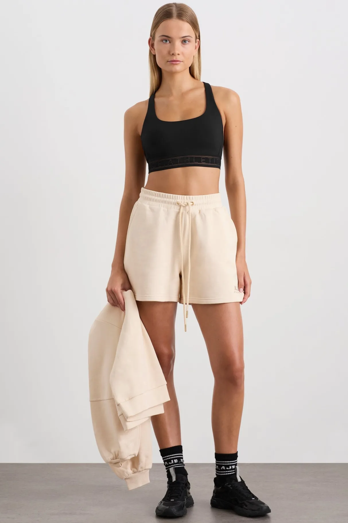 terry_shorts__0.webp Cheap Aje ATHLETICA Terry Shorts 616 Rice White