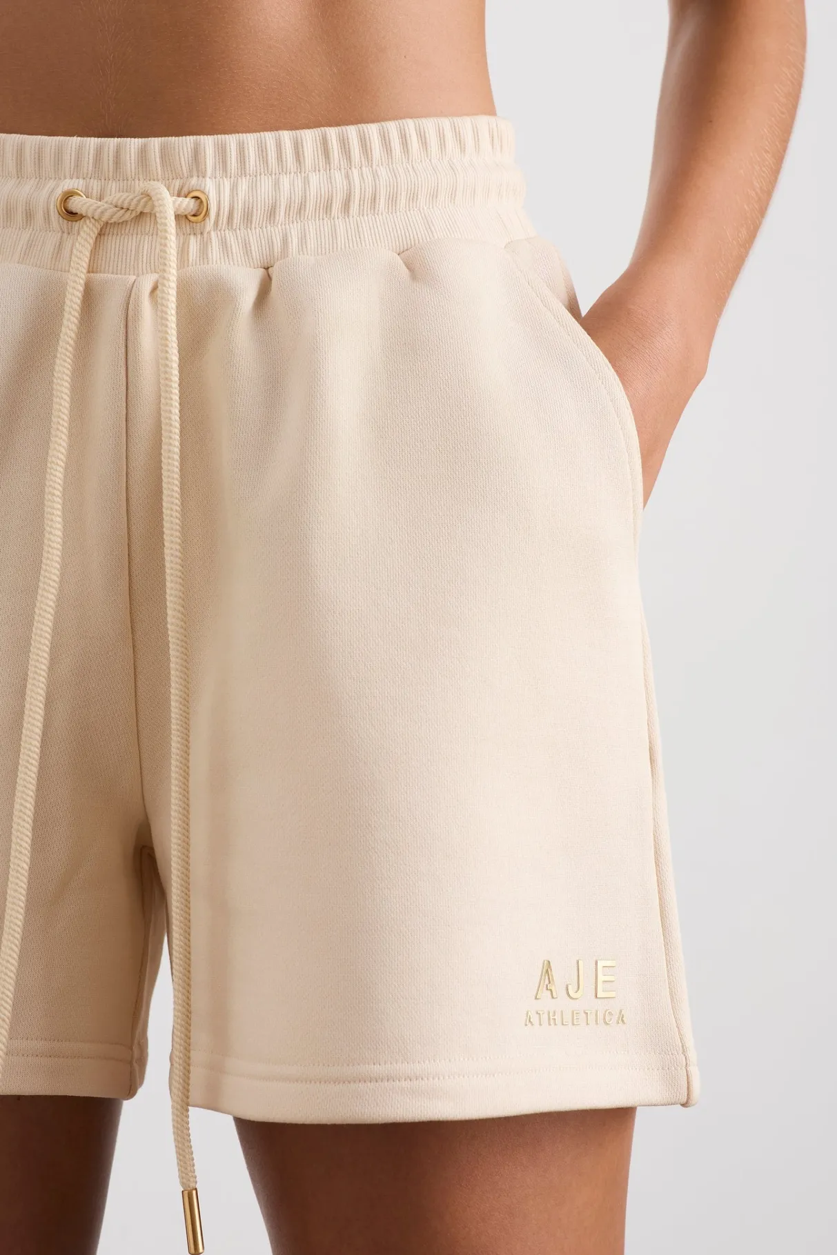 terry_shorts__4.webp Cheap Aje ATHLETICA Terry Shorts 616 Rice White