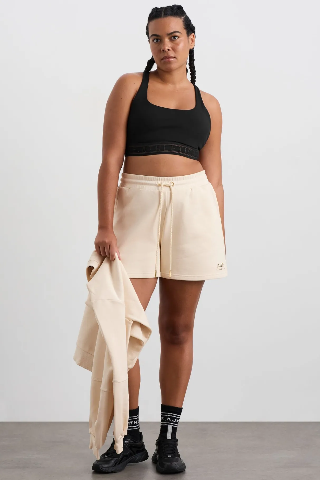 terry_shorts__6.webp Cheap Aje ATHLETICA Terry Shorts 616 Rice White
