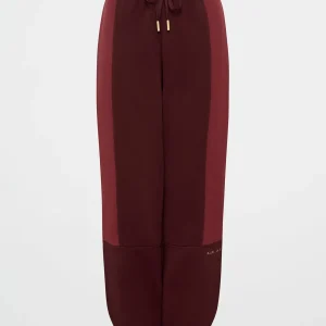Clearance Aje ATHLETICA Terry Track Pants 508 Burgundy Red Currant