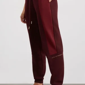 Clearance Aje ATHLETICA Terry Track Pants 508 Burgundy Red Currant