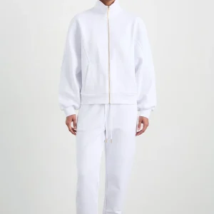Best Sale Aje ATHLETICA Terry Zip Jacket 772 White