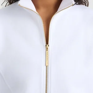Best Sale Aje ATHLETICA Terry Zip Jacket 772 White